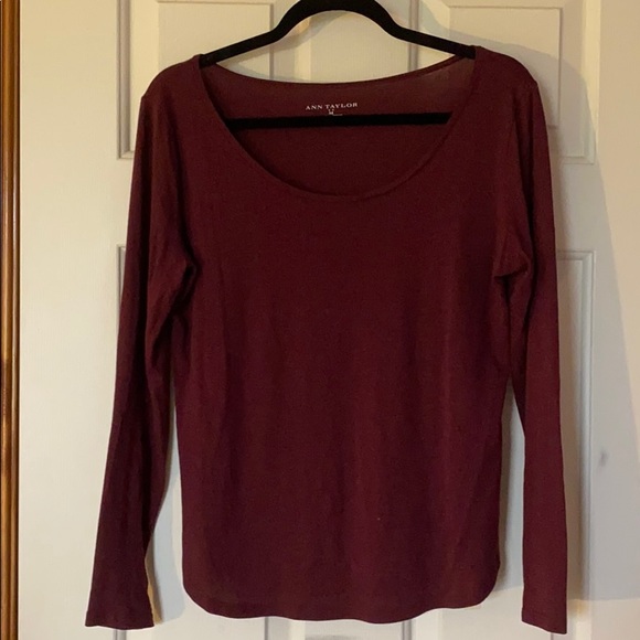 Maroon Long Sleeve Tee - Picture 1 of 3